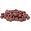 Raspberry flavored dark chocolate coated almonds - CM